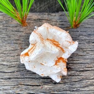 Quartz Crystal Cluster With Iron Oxide From Bulgaria